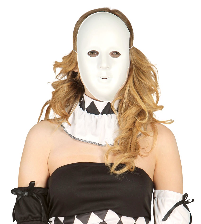 MASCHERA BIANCA VISO INTERO