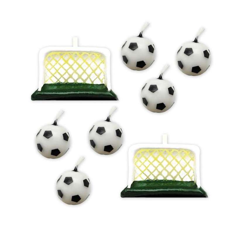 Candelina Pallone da Calcio 6pz + Porte 2pz