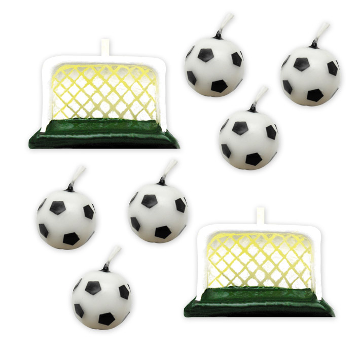 Candelina Pallone da Calcio 6pz + Porte 2pz