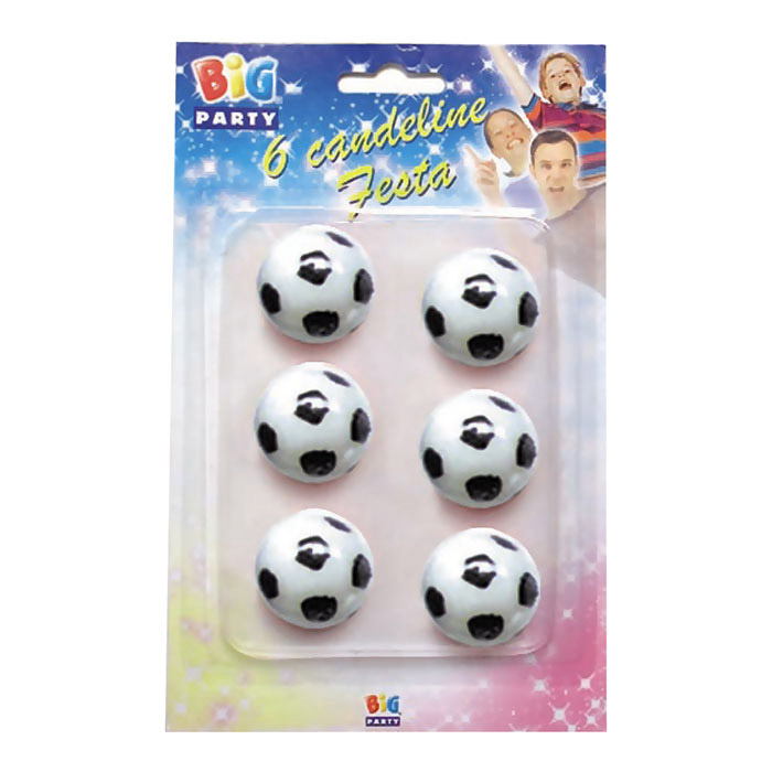 Candelina Pallone da Calcio 6pz