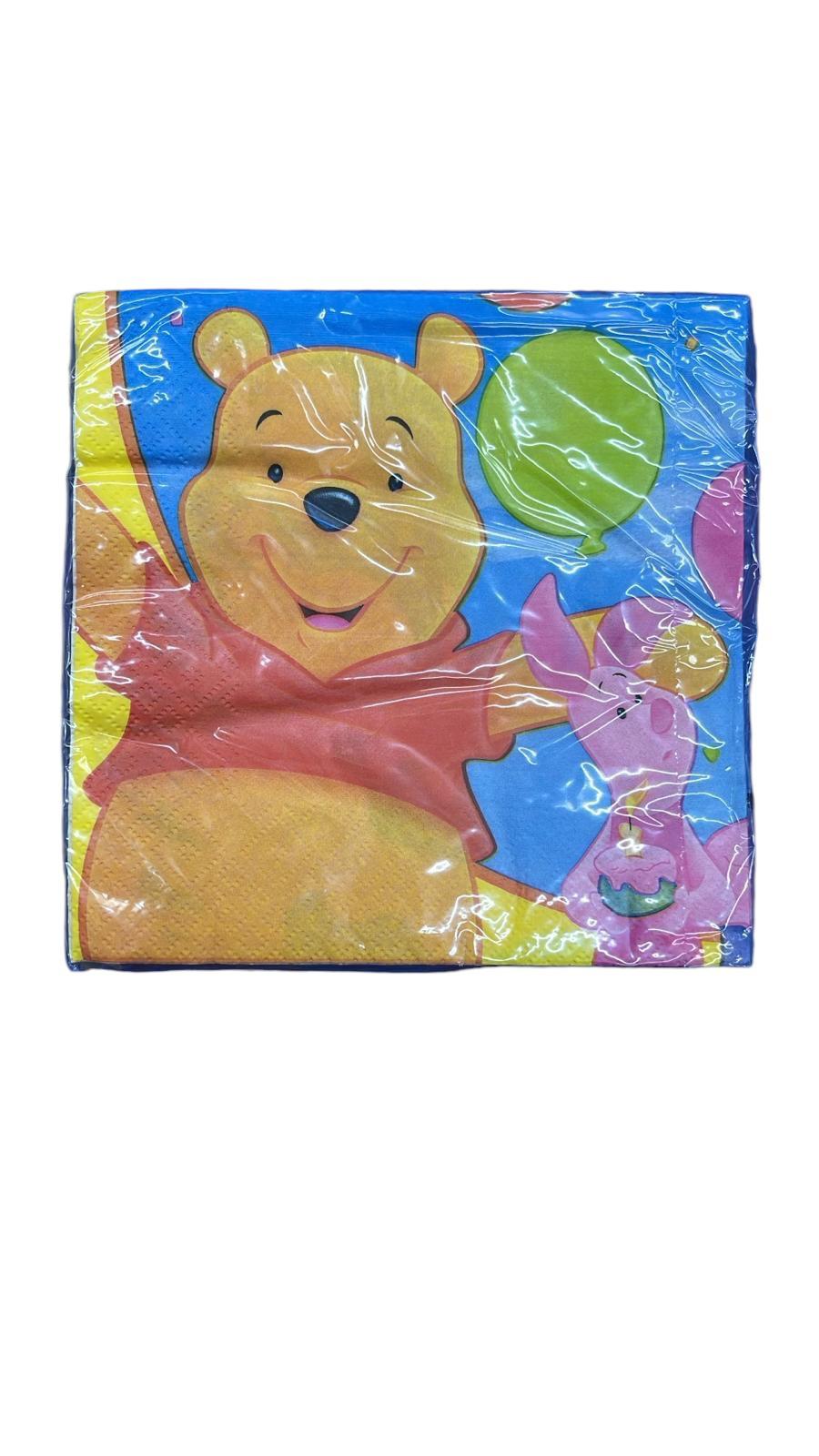 TOVAGLIOLI IN CARTA WINNIE THE POOH 33X33 CM DA 20PZ