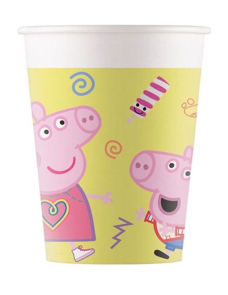 Bicchiere Carta Peppa Pig Messy 8pz