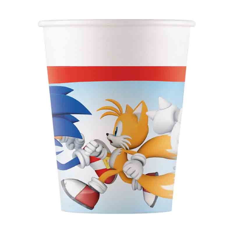 Bicchiere carta Sonic 