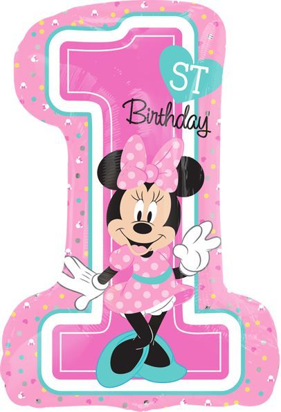 MYLAR MINNIE PRIMO COMPLEANNO