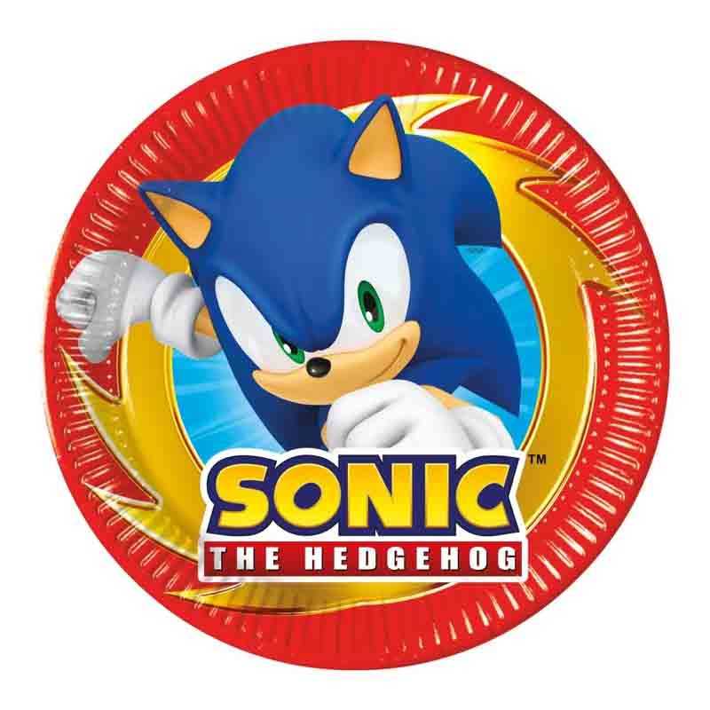 Piatto carta 20cm Sonic 